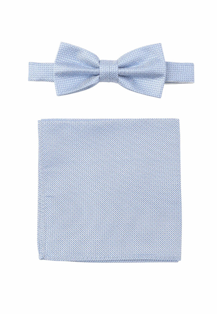 Ensemble cravate et pochette pour homme en soie – Micro-motifs