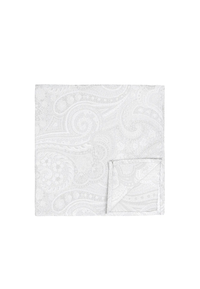 Cravate de mariage et pochette pour homme en soie – Paisley