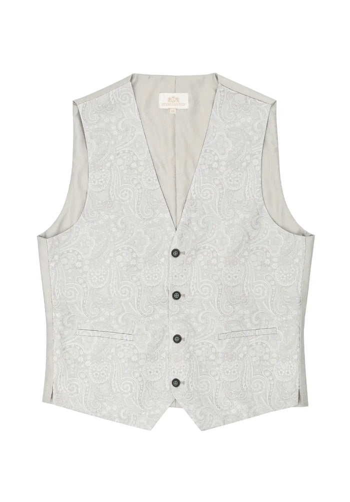 Gilet de mariage homme en soie – Paisley