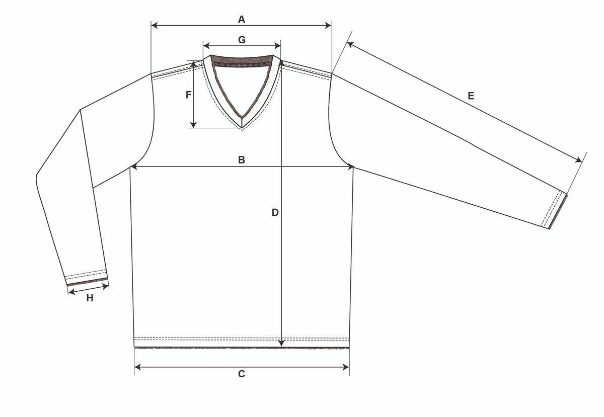 So misst du das Loungewear Shirt nach