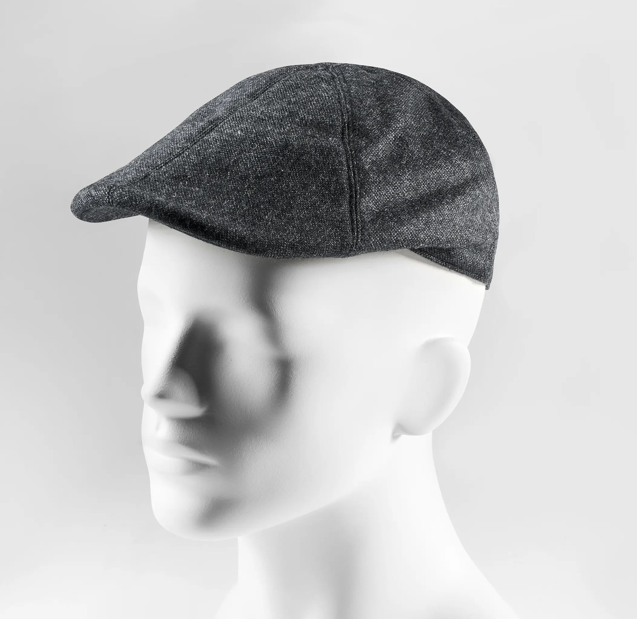 Schiebermützen für Herren Flatcap in Tweed Wolle und Leinen