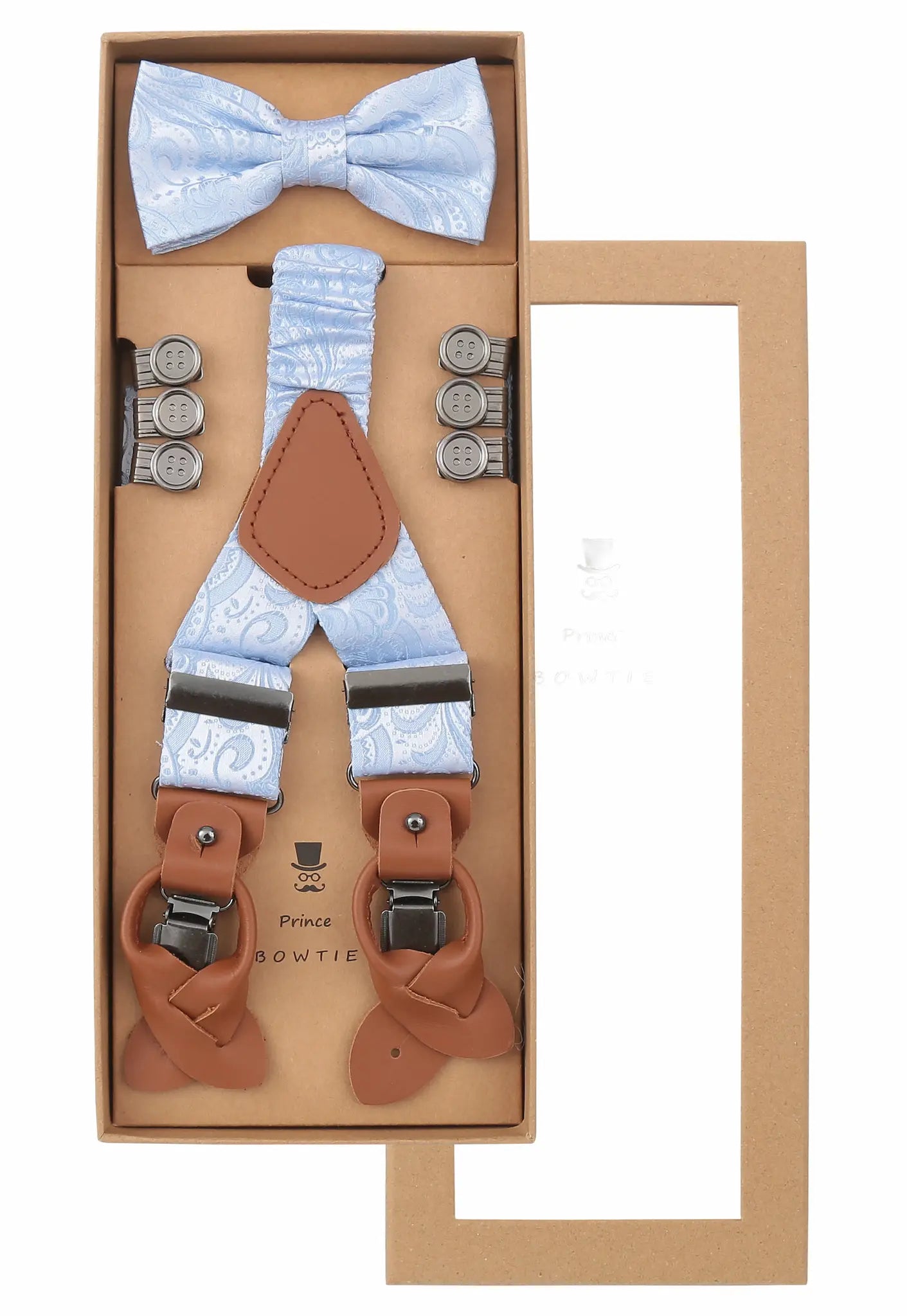 Geschenkfertiges Hosenträger-Set von STYLE4HIM in der Box