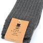 (Anthrazit) Herren Socken Rippstruktur mit Prince Bowtie Etikett – Verpackung