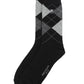 (Schwarz) Herren Socke Argyle-Muster Baumwolle – Detailansicht Rautenmuster