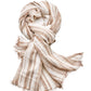 (Beige) Sommerschal Herren leicht 70x190 cm – lässig geknotet