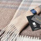 (Beige) Cashmere Schal 100% Kaschmir – Detailansicht Prince Bowtie Label