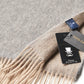 (Braun) Kaschmirschal 100% Cashmere – Detailansicht Prince Bowtie Label