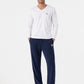 (Dunkelblau) Herren Lounge Hose – Ganzkörper-Look mit Lounge-Shirt