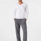 (Weiß) Lounge Shirt Herren am Model im Outfit-Look