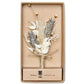 (Blau) Hochzeitsanstecker Trockenblumen in Geschenkbox – Boutonniere Bräutigam Prince Bowtie