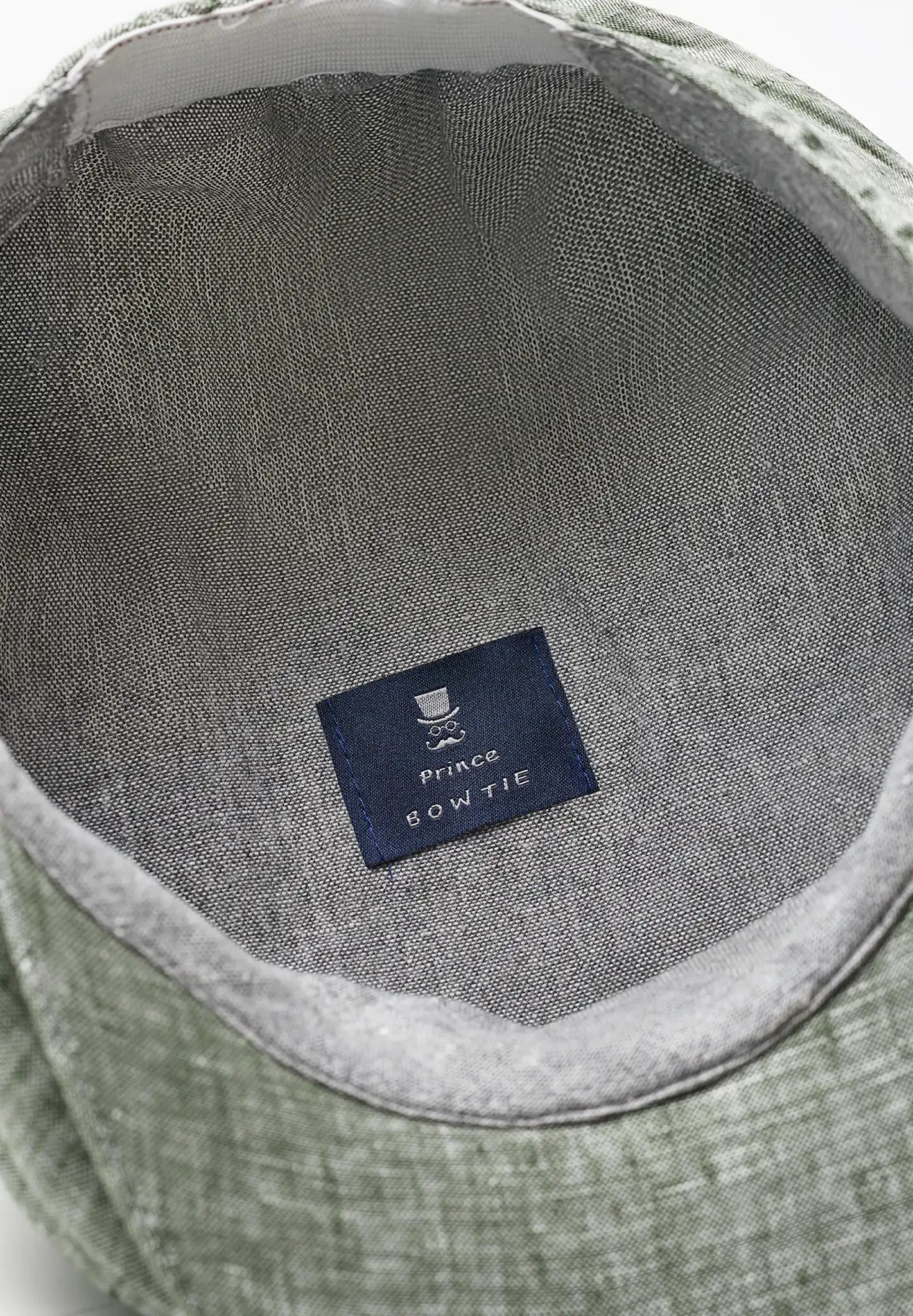 (Mint) Leinen-Ballonmütze Innenfutter Baumwolle – Prince Bowtie Label