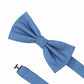 (Blau) fliege herren groessenband kragenweite einstellbar detail
