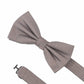 (Beige) seidenfliege picote vorgebunden mit verstellbarem groessenband