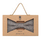 (Beige) Fliege Herren Tweed – Geschenkverpackung Prince Bowtie