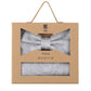 (Hellgrau) Fliege Einstecktuch Set Paisley Seide – Geschenkverpackung Prince Bowtie