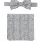 (Mint) Fliege Einstecktuch Set Herren Paisley Seide – Gesamtansicht