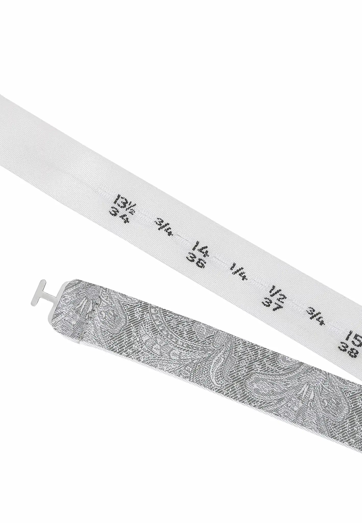 (Mint) Fliege Herren Paisley Seide – Größenband Kragenweite Detailansicht