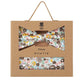 (Beige) Fliege Einstecktuch Set Blumenmuster Baumwolle – Geschenkverpackung Prince Bowtie