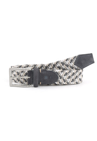 Ceinture tressée élastique pour homme - Multicolore