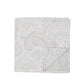 (Beige) Einstecktuch Hochzeit Paisley Seide – Detailansicht mit Ecke umgeschlagen