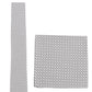 (Silber) Krawatte und Einstecktuch Set Hochzeit Kreise – Krawatte und Tuch ausgelegt