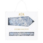 (Hellblau) Krawatte Einstecktuch Set Floral Seide – Sterlington Geschenkbox Frontalansicht