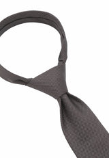 (Dunkelbraun) herren seidenkrawatte picote detailansicht eleganter look