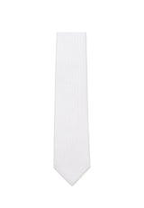 (Weiß) krawatte herren 100 prozent seide picote 7 cm gerollt