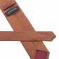 (Bronze) seidenkrawatte herren picote verarbeitung label naht detail