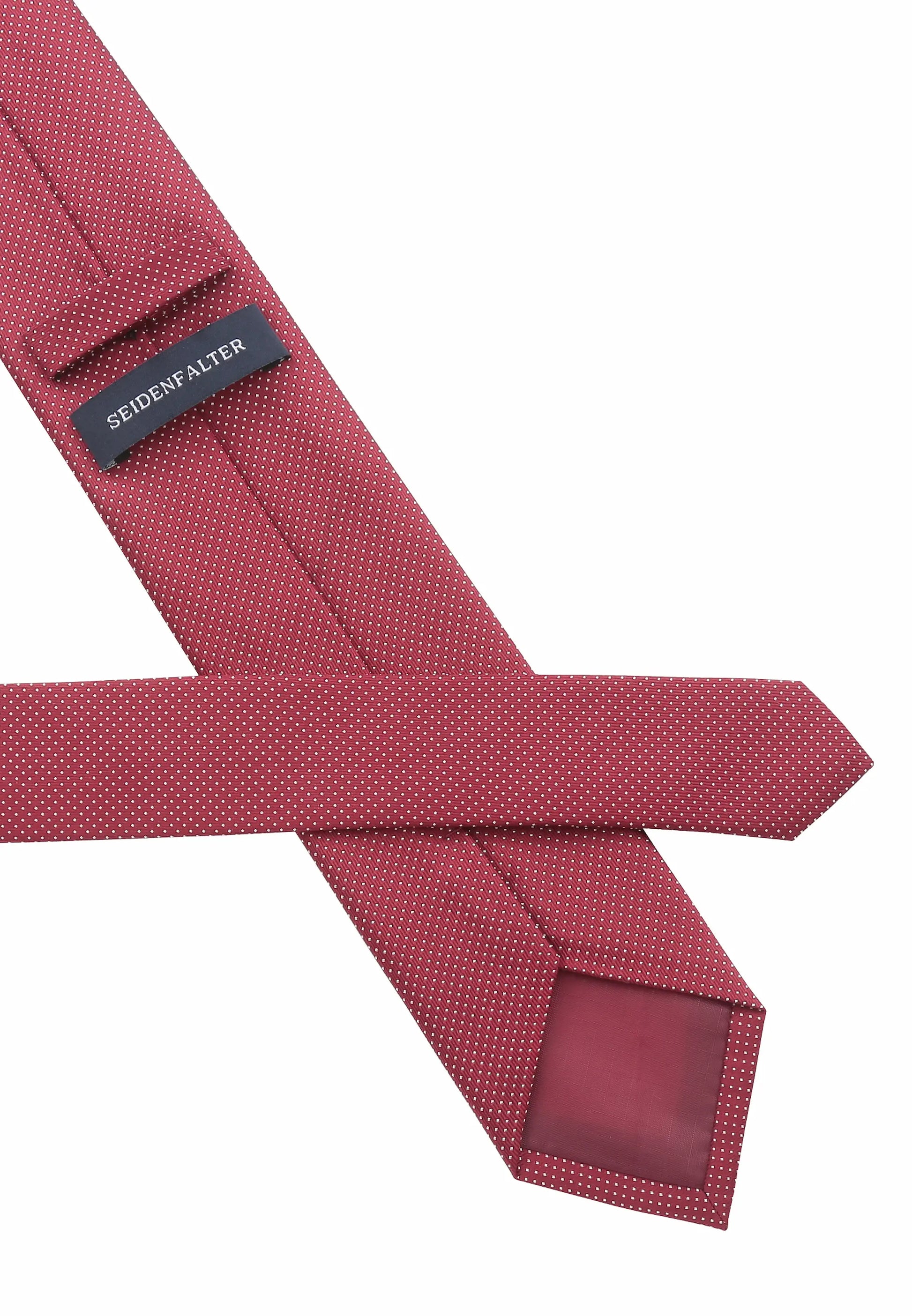 (Bordeaux) herren seidenkrawatte picote detailansicht eleganter look