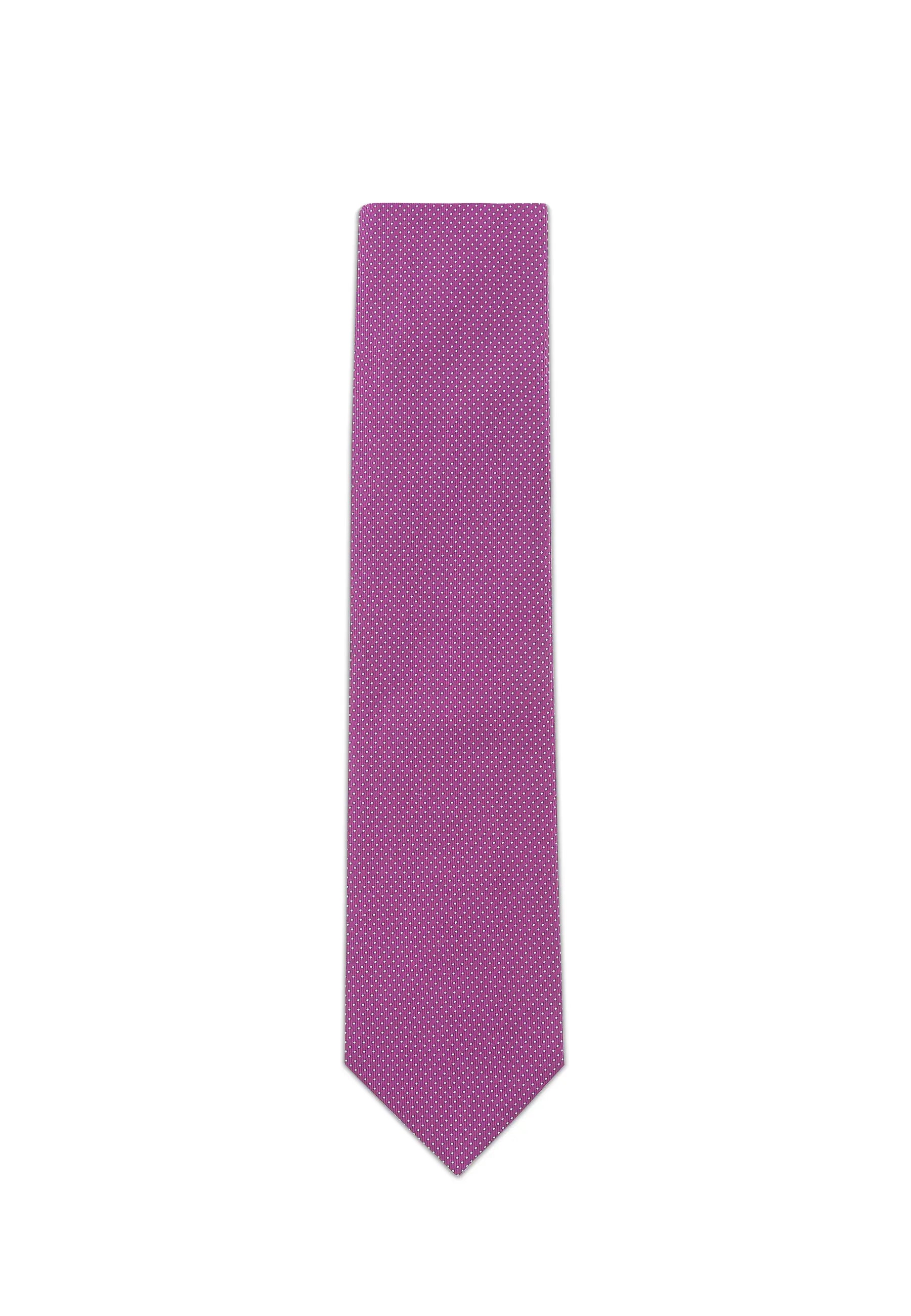 (Lila) krawatte herren 100 prozent seide picote 7 cm gerollt