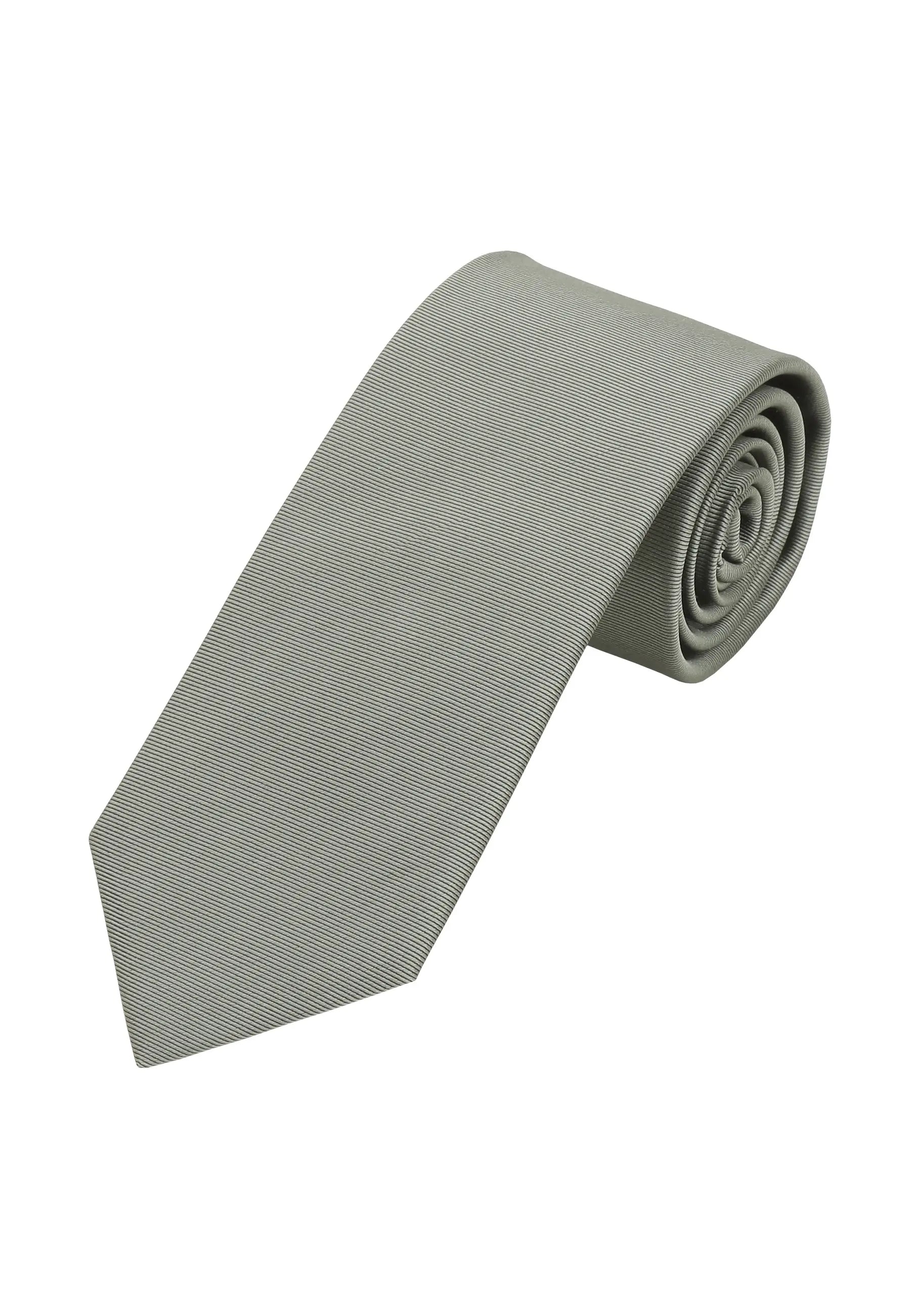 (Mint) Uni Krawatte 7cm–7.5cm gerollt Vorderansicht