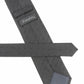 (Schwarz Mikrostruktur) Rückseite Trauerkrawatte schwarz aus Seide mit Label, 7,5cm