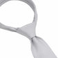 (Hellgrau) Seidenkrawatte mit Knoten-Detail, florales Muster, elegante Struktur