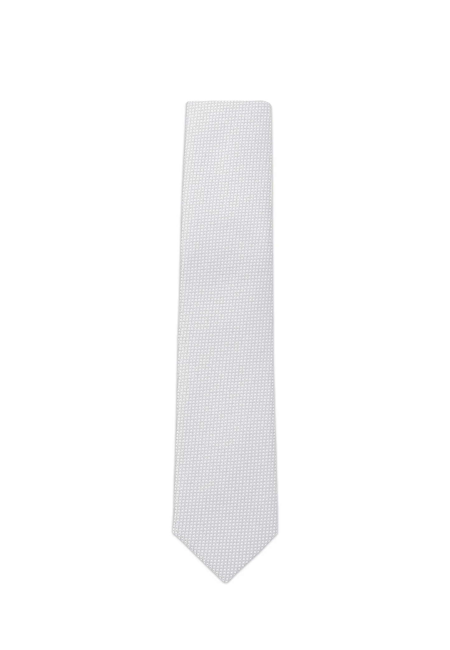 (Hellgrau) Krawatte Herren aus 100% Seide, florales Muster, komplett ausgelegt