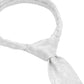 (Champagner) Hochzeitskrawatte Paisley – Detailansicht gebundener Knoten