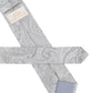 (Silber) Krawatte Herren Paisley Seide – Rückseite mit Sterlington Label