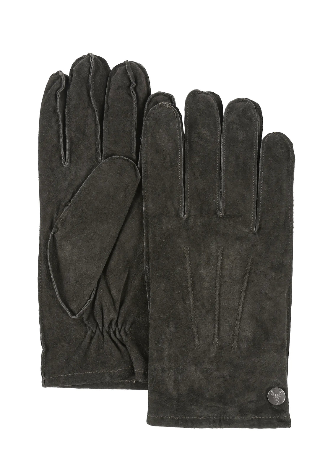 (Dunkelbraun) Wildlederhandschuhe Herren – Produktansicht