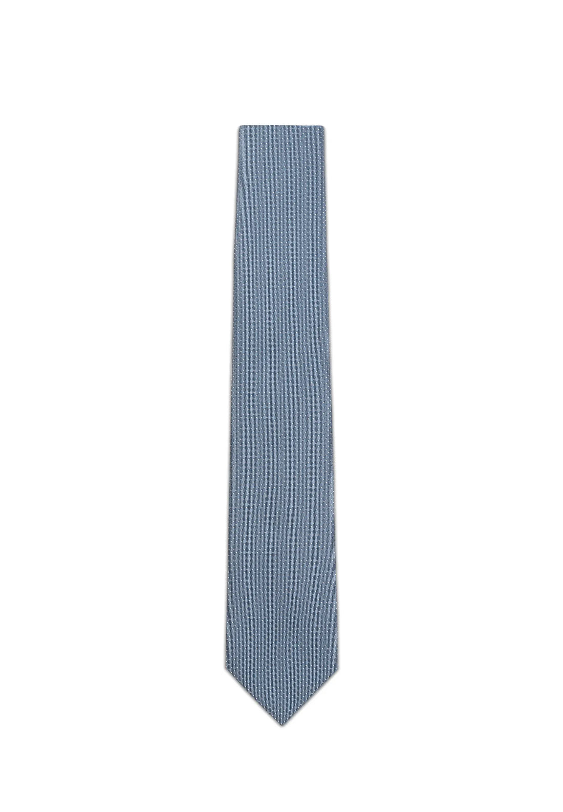 (Oceanblau) Picoté Krawatte Herren 100% Seide 6cm Produktansicht