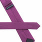 (Lila) Picoté Krawatte Herren 100% Seide 6cm Rückseite Detail