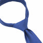 (Jeansblau) Uni Seidenkrawatte 6cm Knotenansicht Detail Seidenglanz
