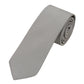 (Hellbeige) Uni Seidenkrawatte Herren 6cm schmal aufgerollt