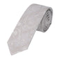 (Beige) Krawatte Herren Paisley Seide – gerollt
