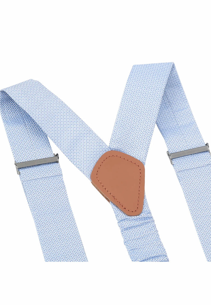 Ensemble bretelles et nœud papillon en soie pour homme – Micro-motifs