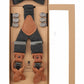 (Anthrazit) Hosenträger Set Herren mit Fliege Tweed Wolle – Geschenkbox Prince Bowtie