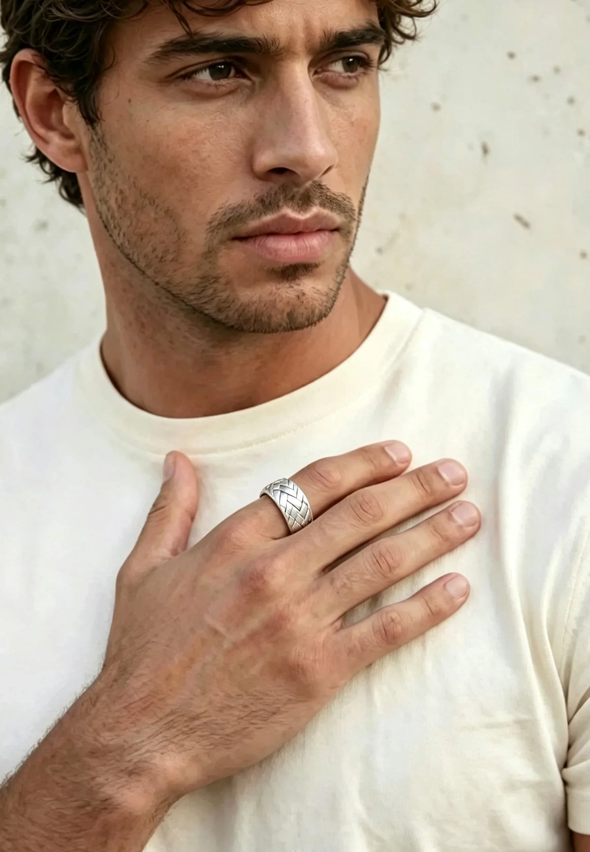 Ring aus Edelstahl – Elio – Silber