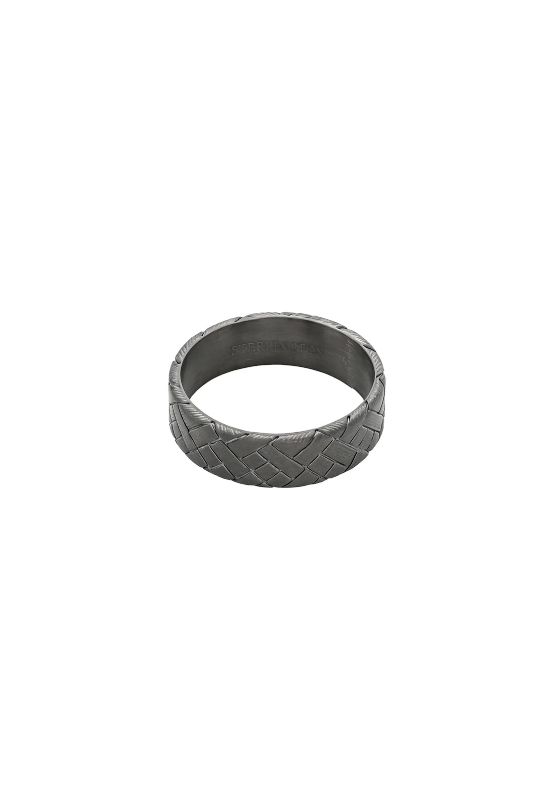 (Gun Metal) Ring aus Edelstahl – Rigel – weitere Detailansicht