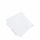 (Weiß) weisses einstecktuch herren 28x28 cm aus 100 prozent baumwolle uni schraeg gefaltet