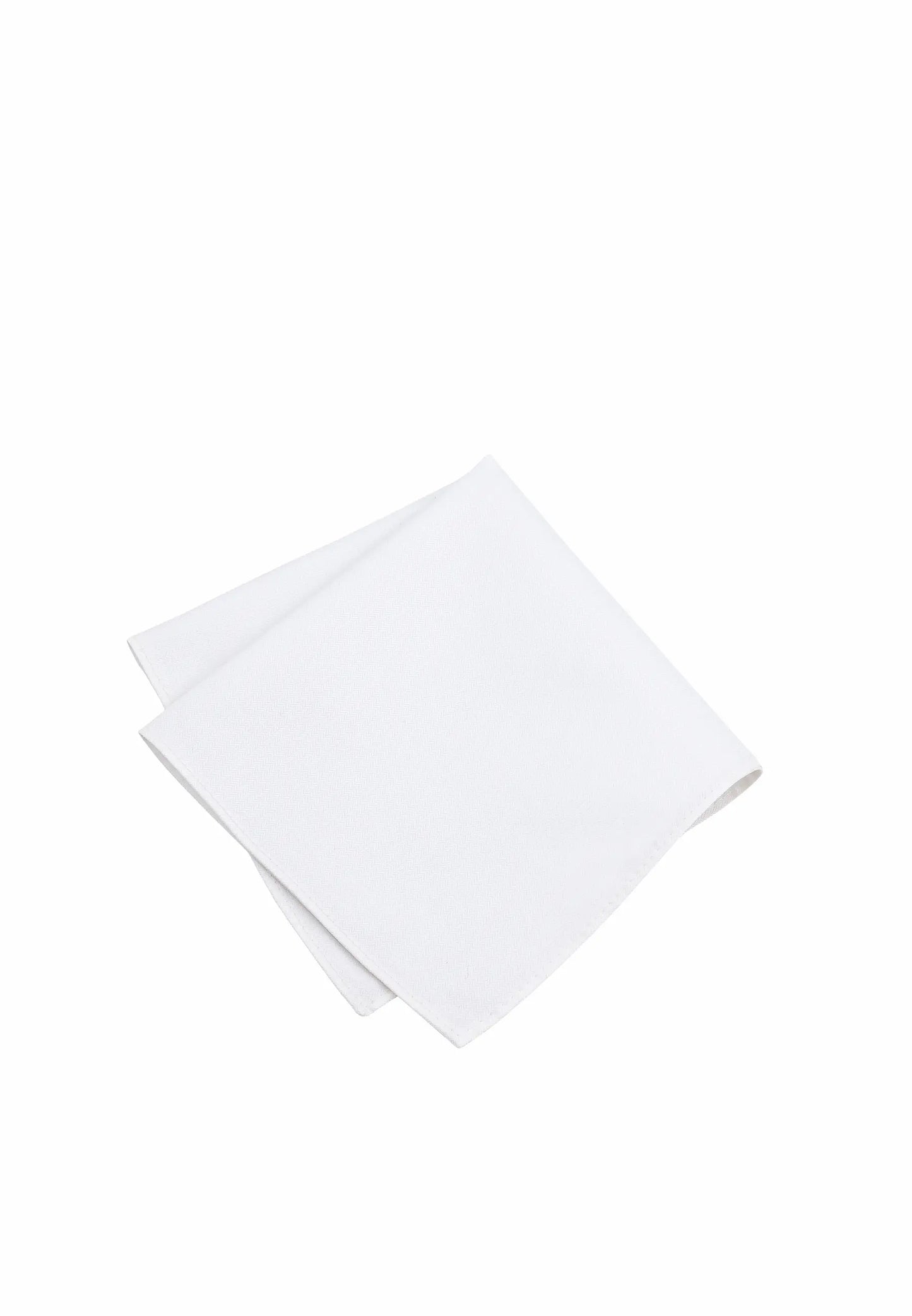 (Weiß) weisses einstecktuch herren 28x28 cm aus 100 prozent baumwolle uni schraeg gefaltet