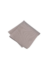 (Beige) Einstecktuch Herren aus 100% Seide Picoté 28x28cm gefaltet